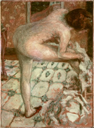 After the Bath or The Orange Toilet Cabinet by Pierre Bonnard